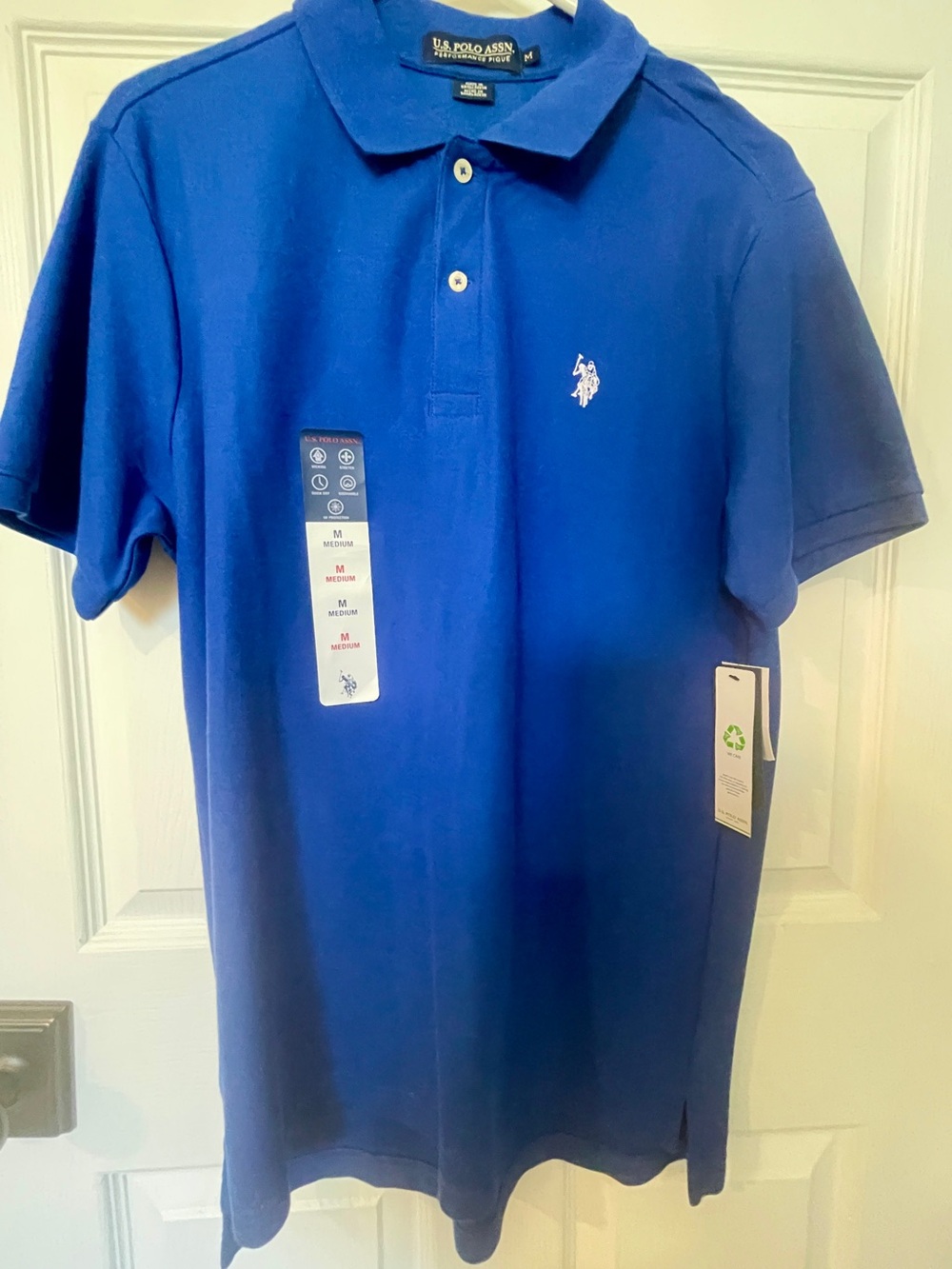 U.S. Polo Assn. Men's Royal Blue Short-Sleeve Polo